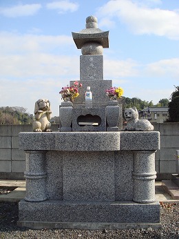 無量寺のペット共同埋葬碑の写真